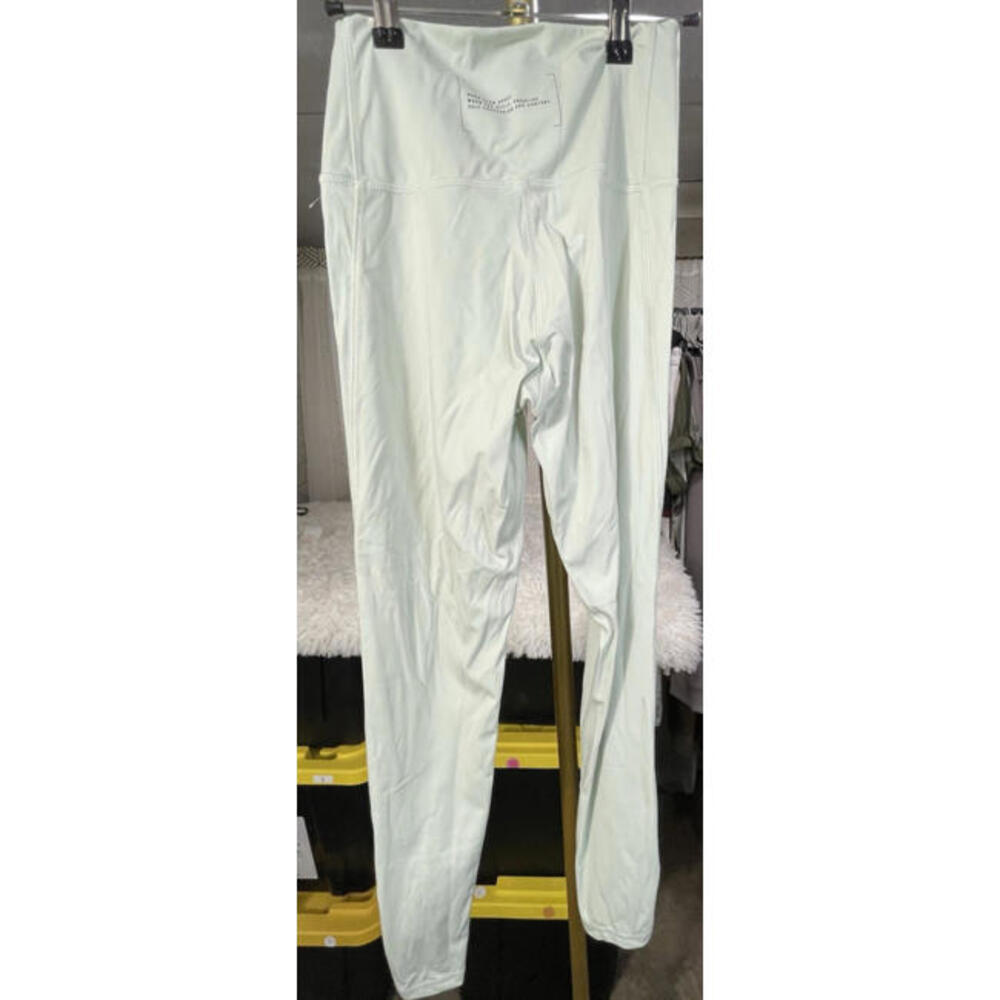 Adidas Women’s Pale Mint Green Compression Leggings Ankle Zip Sz XS - Picture 2 of 8